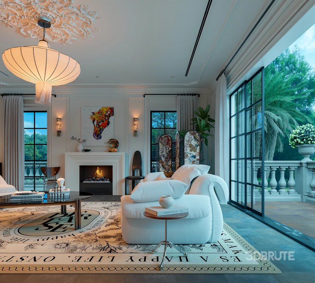 Eclectic living and dining room Image 2