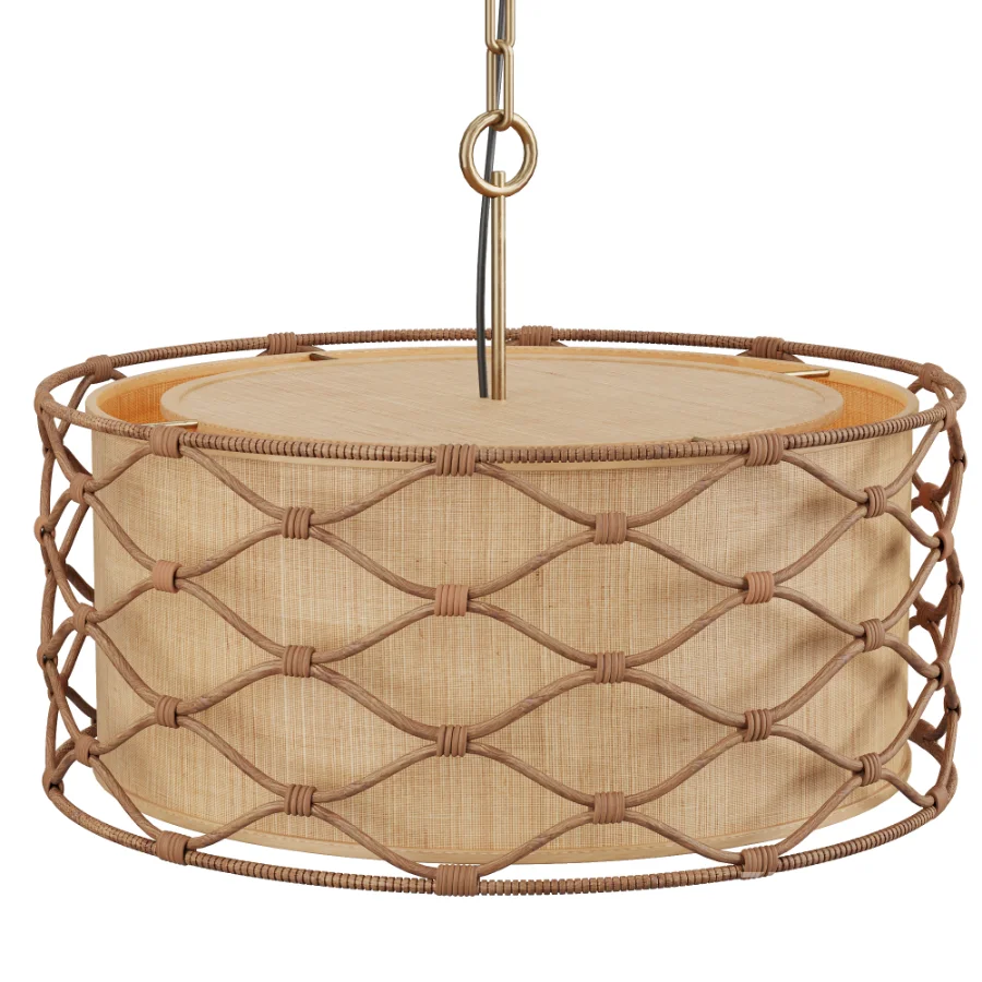 Partita Rattan Light Pendant Image 1