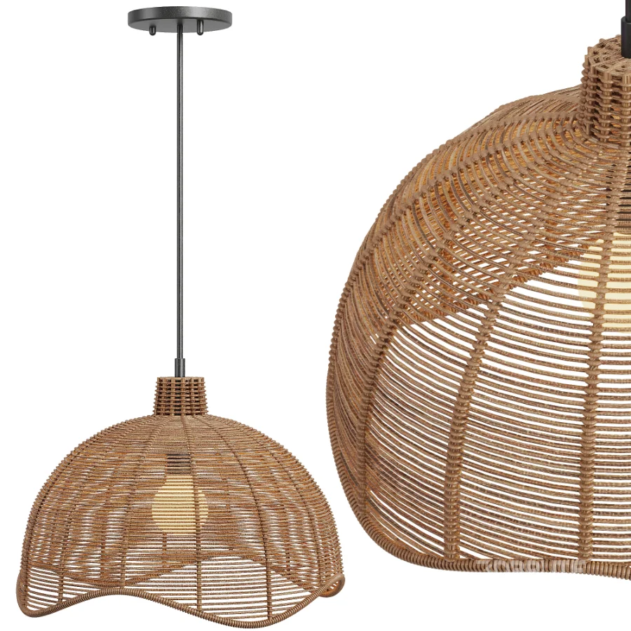 Farmhouse Rope Pendant Light Image 4