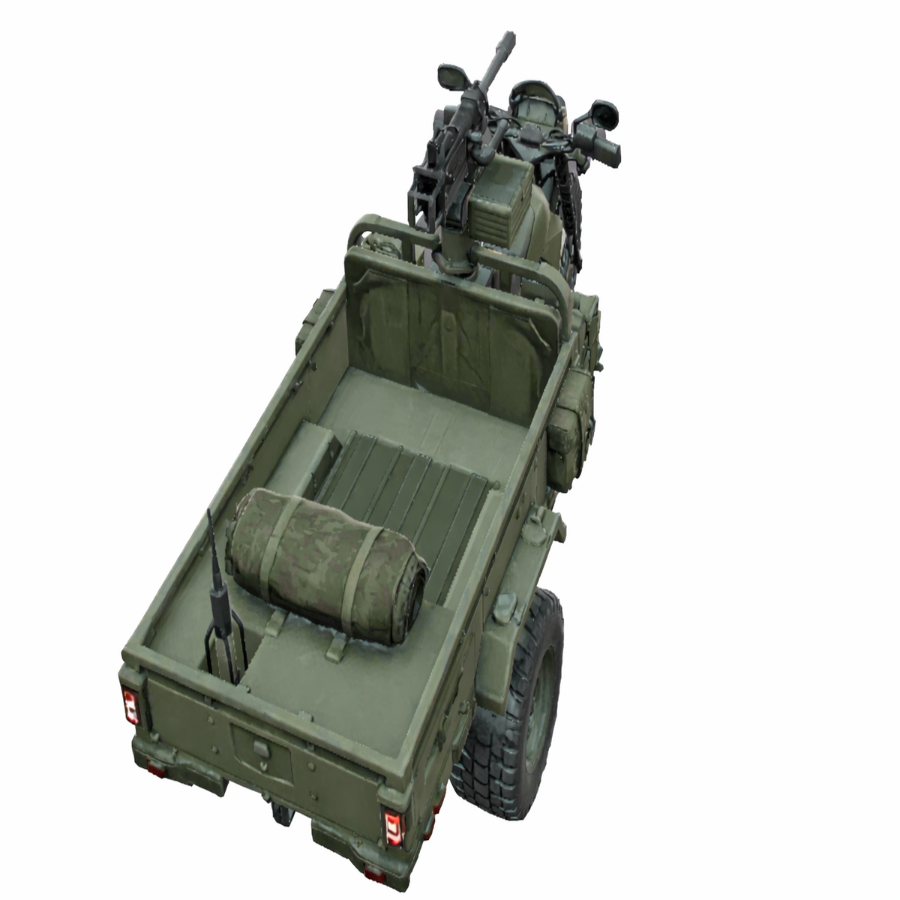 Military Tactical Trike Bike 3D Model Image 1