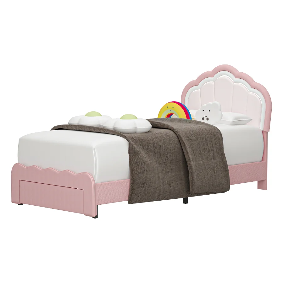 Avalie Upholstered Led Kids Bed Image 3