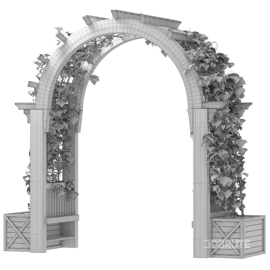 Wooden Garden Arbor 05 Image 1