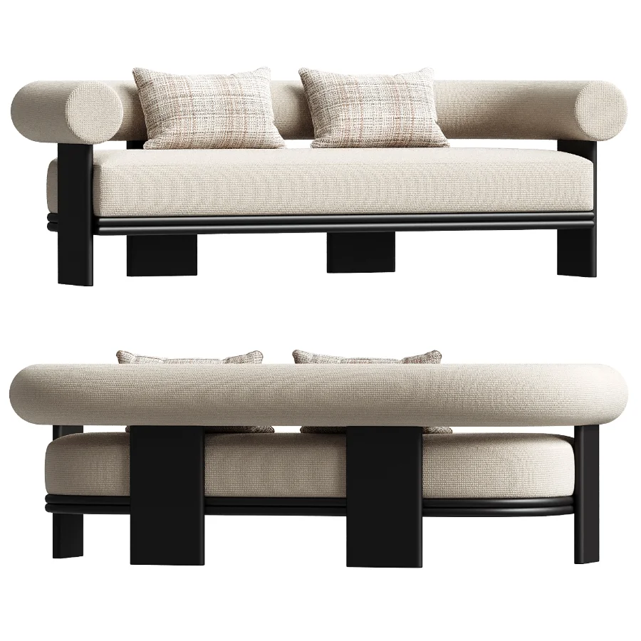 Collins Aluminum 2 Seat Sofa Image 3