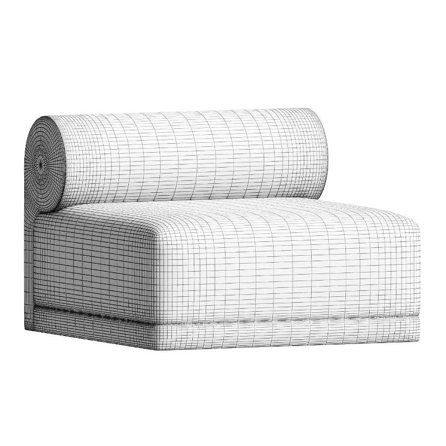 Carson Modular Armless Accent Chair Image 2
