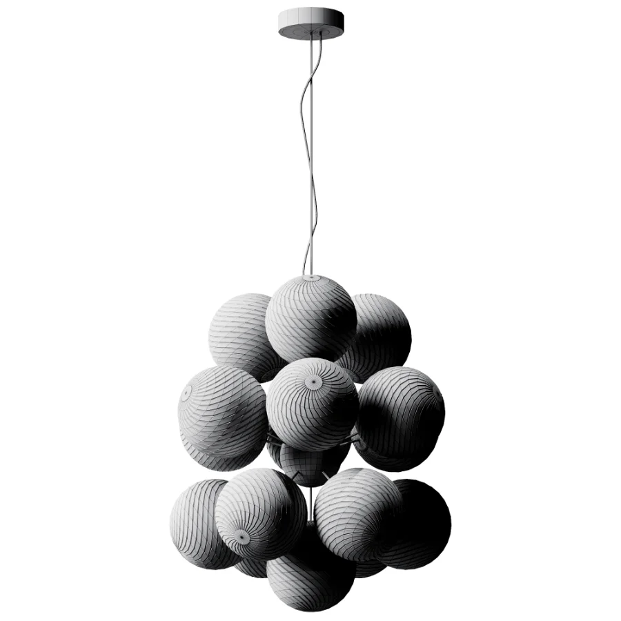 Whirl Burst Chandelier Silver Image 4