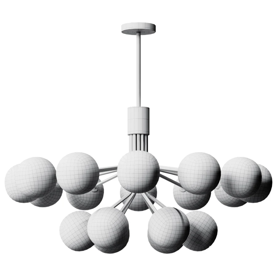 Nuura Apiales 18 Satin Black Chandelier Image 4