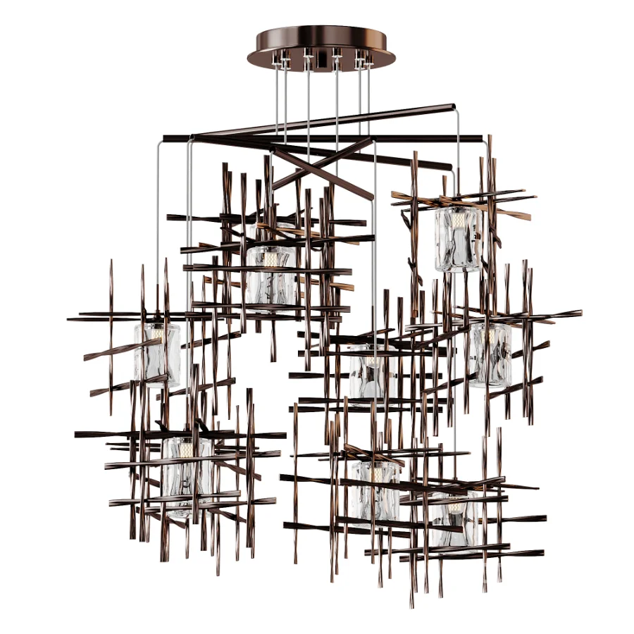 Tura Round Multi Light Pendant Image 4