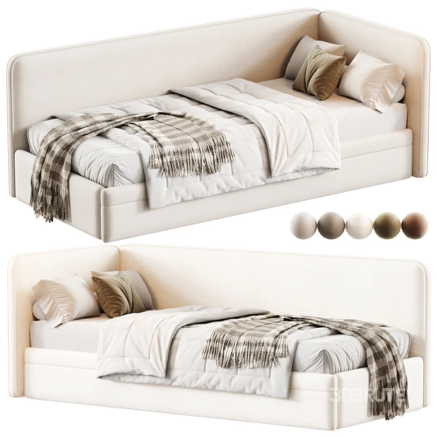 Childrens soft sofa bed Leo Image 1