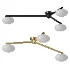 Modern Flush Mount Ceiling Fixture Glass Shades G9 - Thumbnail 3