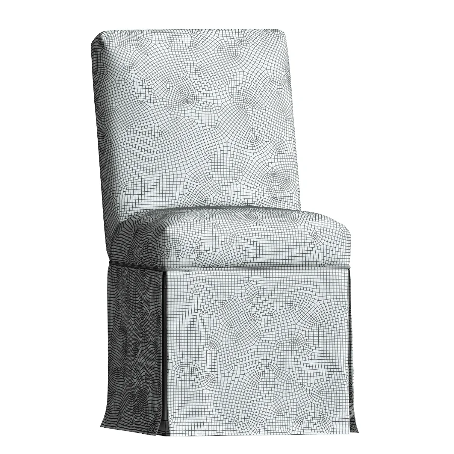 Owen Skirted Slipcover Side Chair Image 4