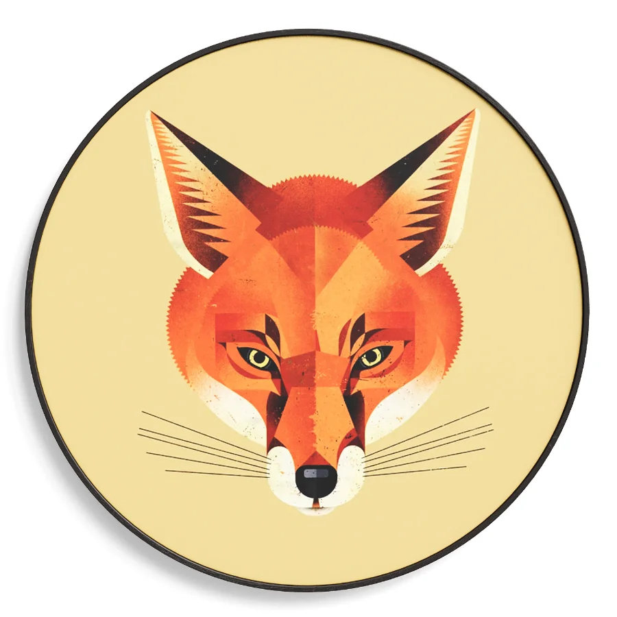 Wall Painting Braun Fox Image 3