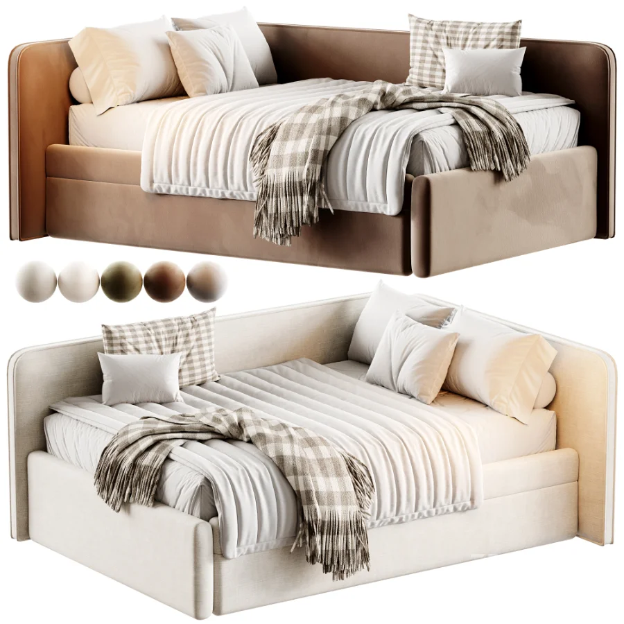 Childrens soft sofa bed Leo Image 1