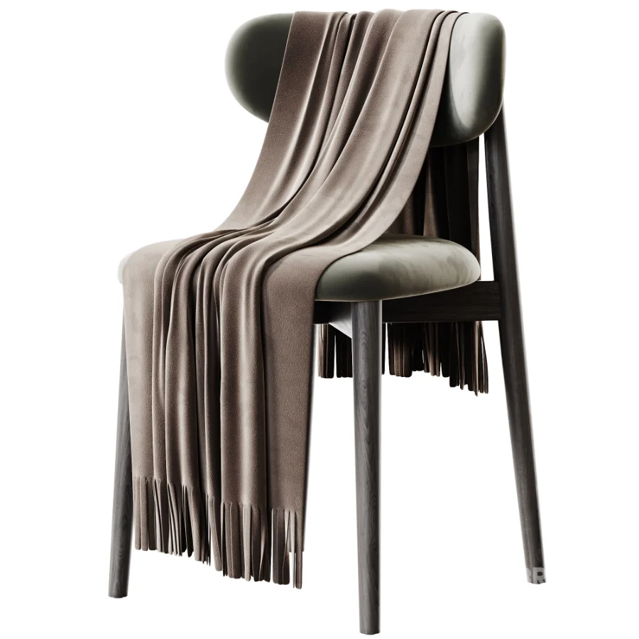 Thorvall Velour Black Chair Image 2