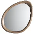 Asymmetrical Wooden Frame Mirror - Thumbnail 1