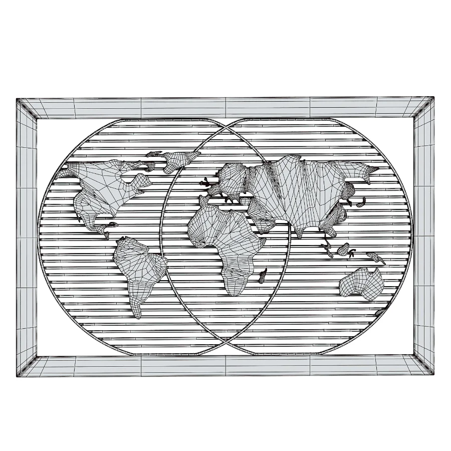 Decoration World Map Image 1