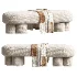 Estelle Mid Beige Ottoman - Thumbnail 3