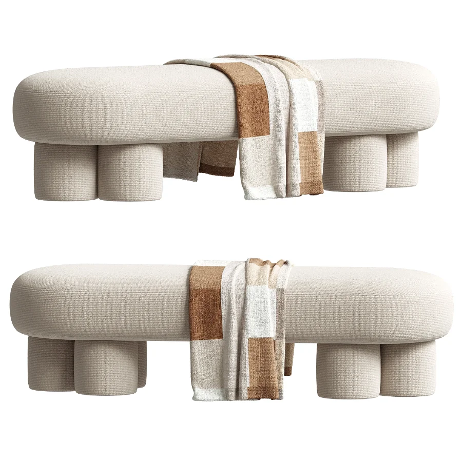 Estelle Mid Beige Ottoman Image 3
