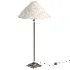 Francesca Matt Black Table Lamp with Linen Shade - Thumbnail 2