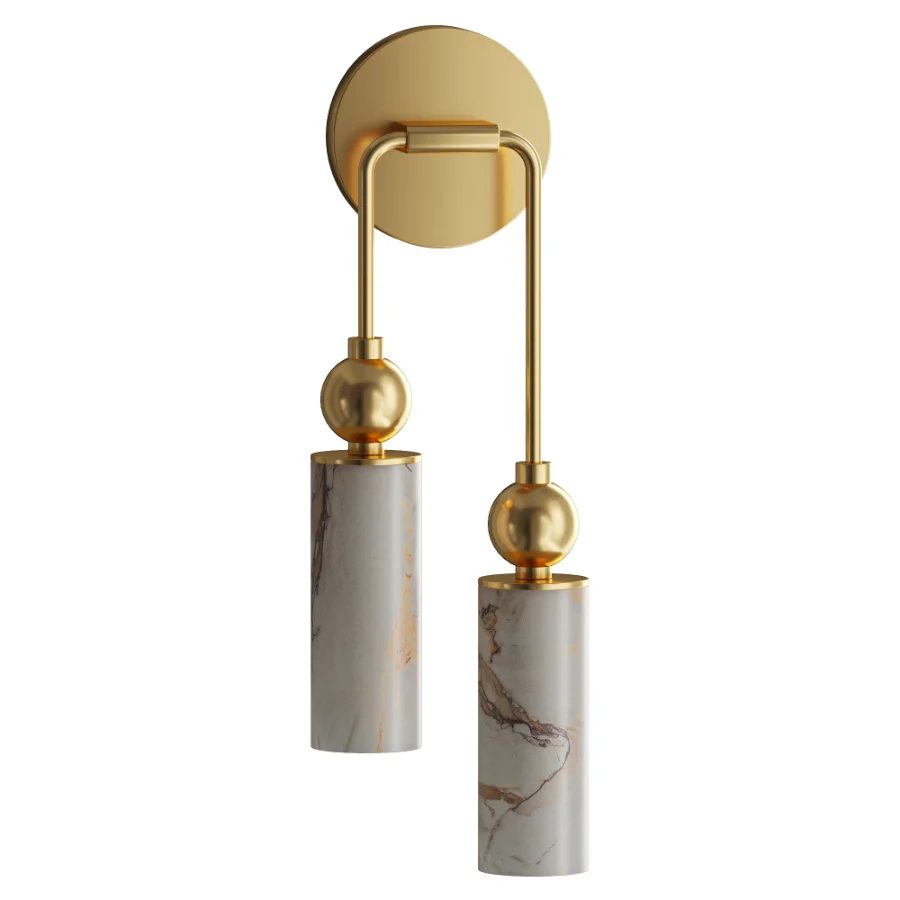 Harlin Alabaster Wall Lamp 2 heads Image 2