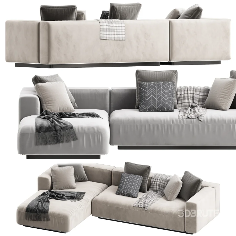 Flexform_Grandemare_Chaise_Longue_Sofa Image 1