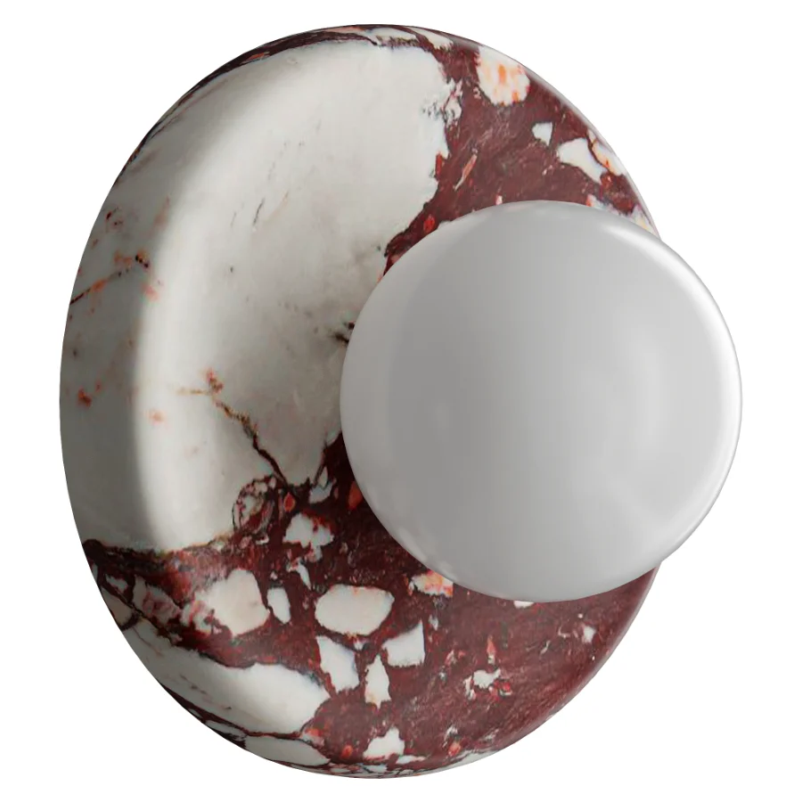 Orli Red Marble Sconce Image 2