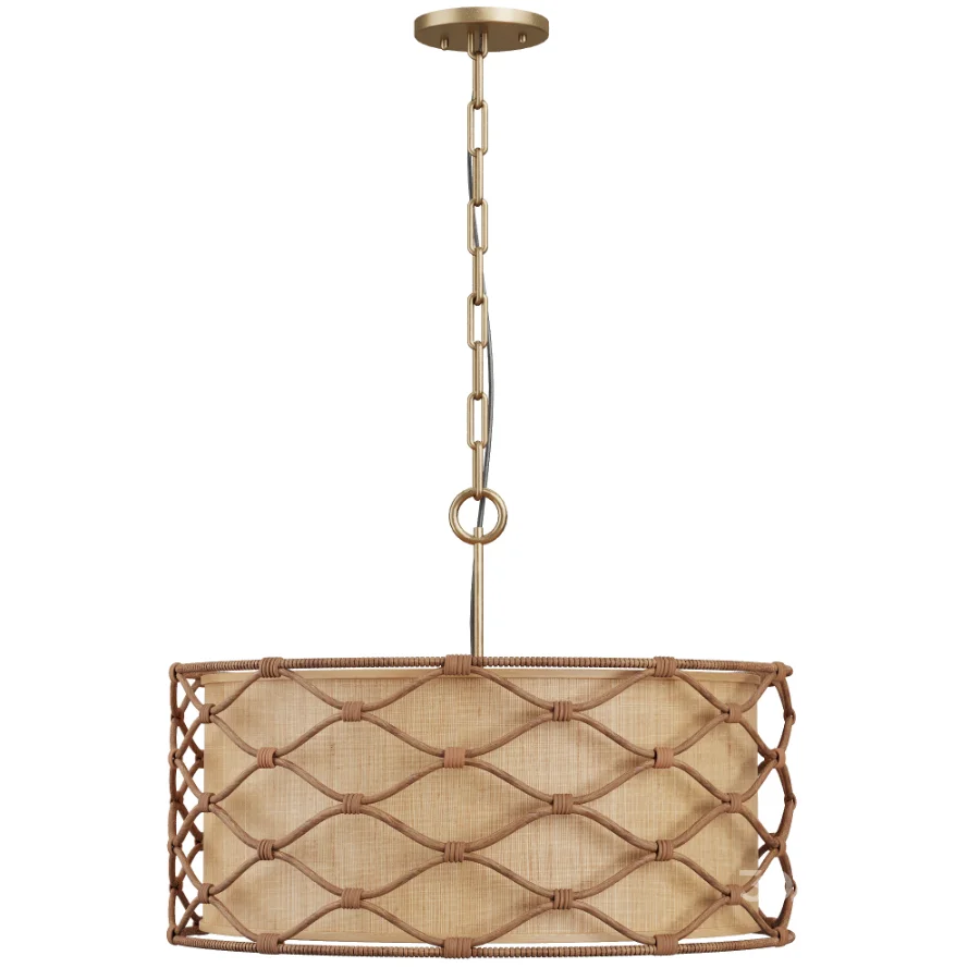Partita Rattan Light Pendant Image 2