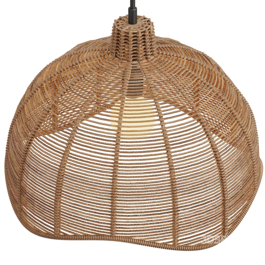 Farmhouse Rope Pendant Light Image 5