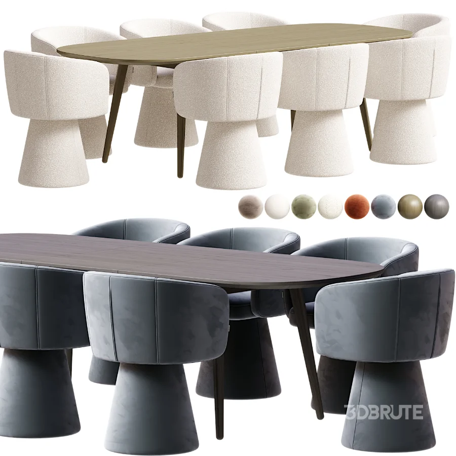 Tori Chair Fjord Dining Table Image 4
