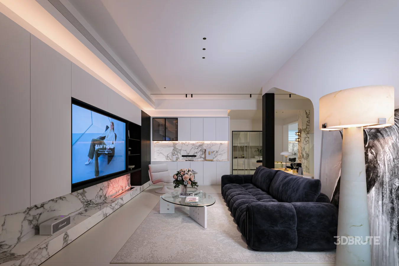 Modern living room dining room Image 10