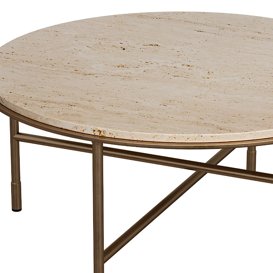 Fay Travertine Coffee Table Image 3