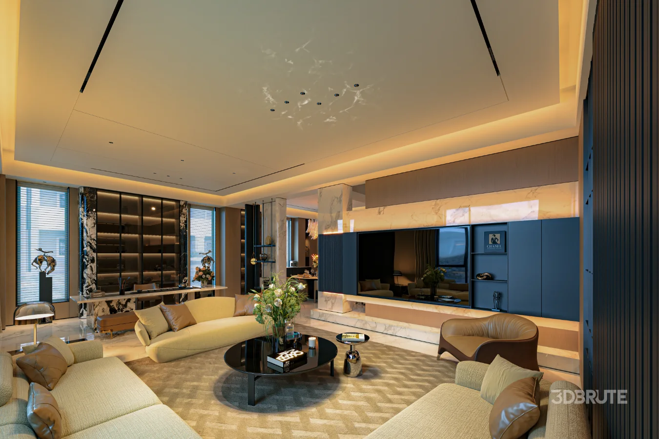 Modern living room dining room Image 4