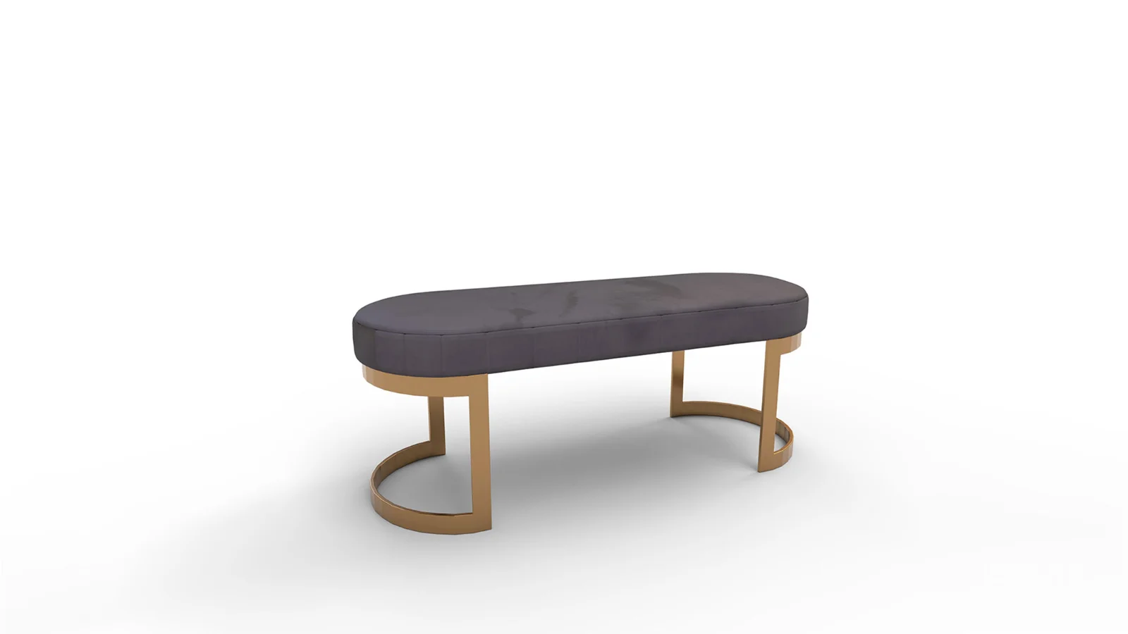 Meridian Furniture Lemar Velvet Bench Image 5