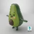Avocado Cartoon 3D Character - Thumbnail 25
