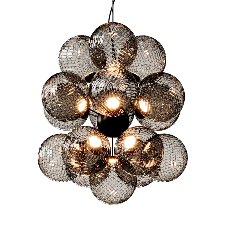 Whirl Burst Chandelier Silver Image 3