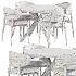 Ferrara Chair Leyptsig Dining Table - Thumbnail 5