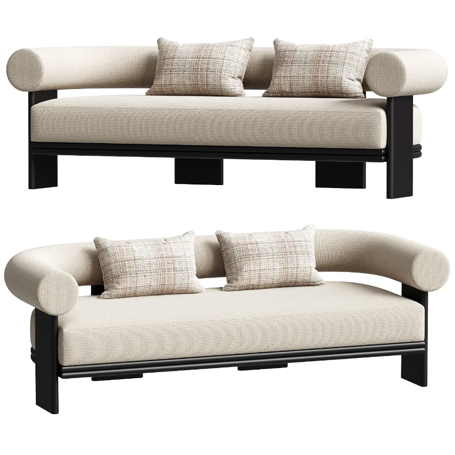 Collins Aluminum 2 Seat Sofa Image 4