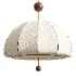 Vintage Floral Pattern Fabric Dome Pendant Light - Thumbnail 5