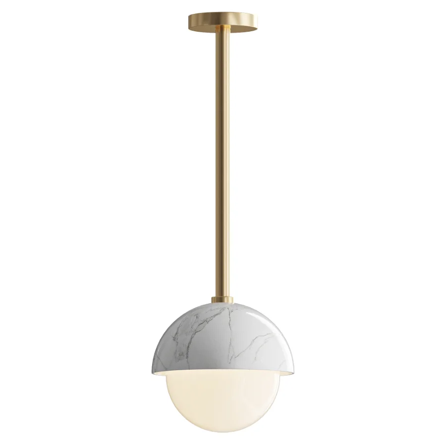 Polaris White Marble Pendant Lamp Image 2