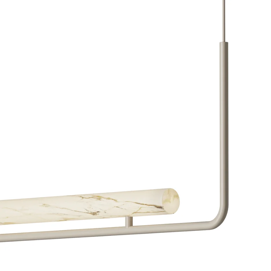 Large Alena LED pendant light made of alabaster Image 2