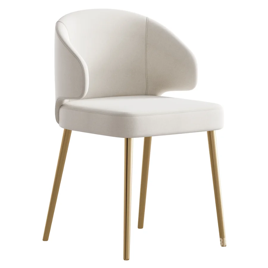Contemporary Low Back Padded Armless Chair Image 2