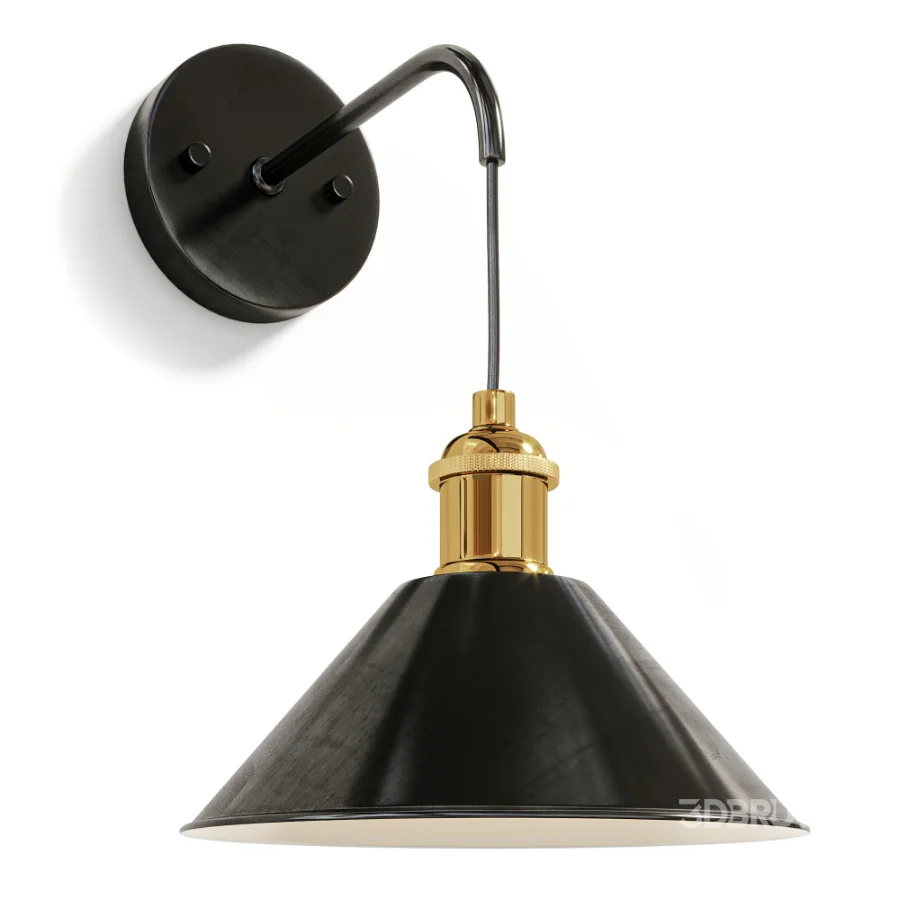 Levant Steel LED Dimmable Swing Arm Wall Sconces Image 1