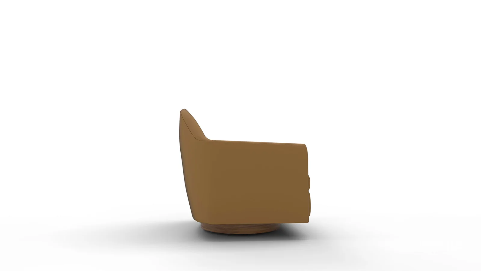 Haven Swivel Chair Poly Performance Velvet Dijon Dark Walnut Image 5