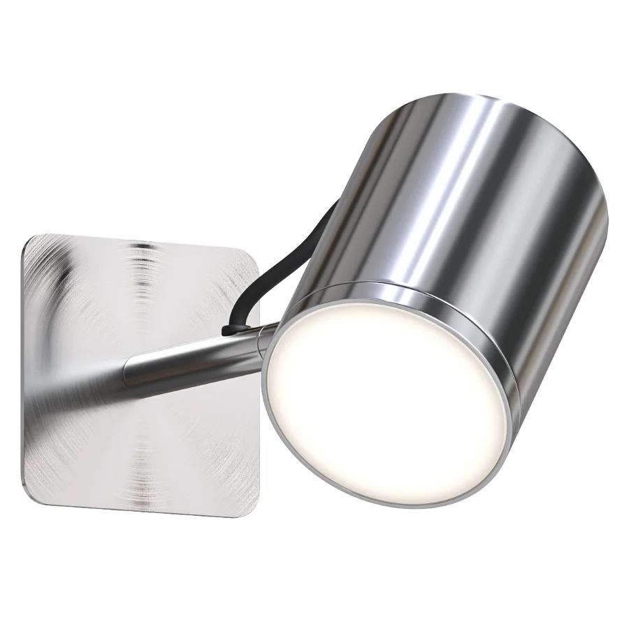 Adjustable nickel wall lamp Image 4