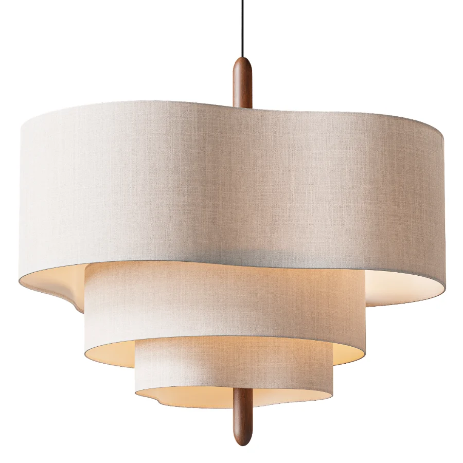 Ophel Green Fabric Pendant Lamp Image 2