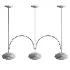 Milo Linear Brass Glass Pendant Lamp - Thumbnail 3