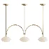 Milo Linear Brass Glass Pendant Lamp - Thumbnail 2