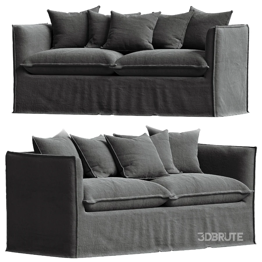 Montauk 3 Seater Slipcover Sofa Image 3
