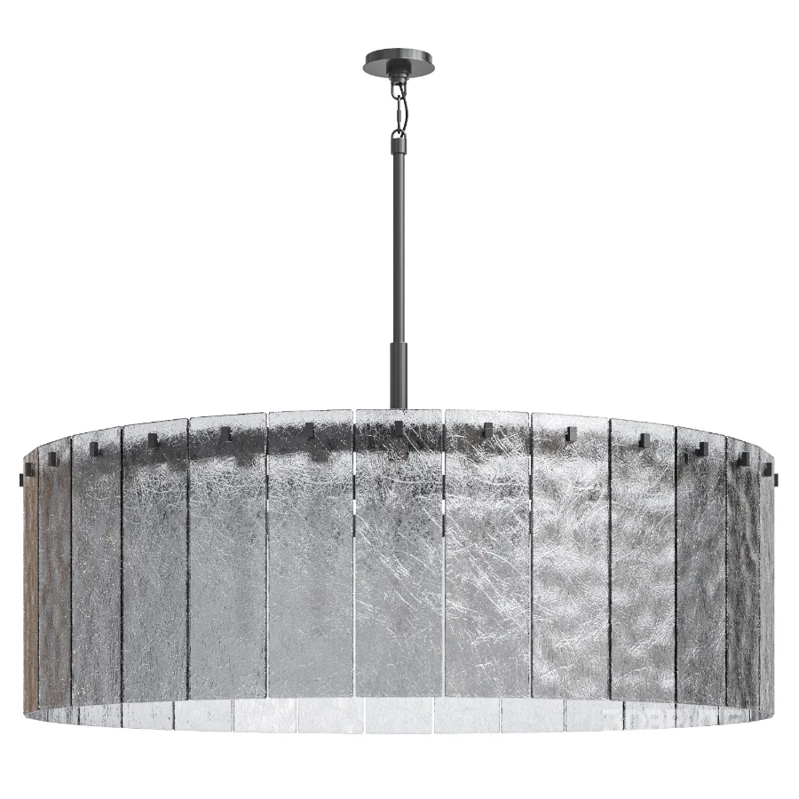 Calamette Modern Glass Round Chandelier Image 2