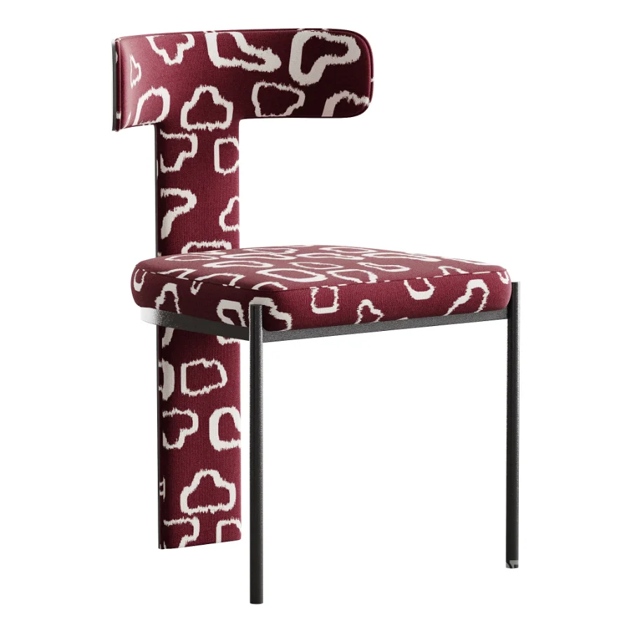 Contemporary Armless Chair with Padded Upholstery Image 4