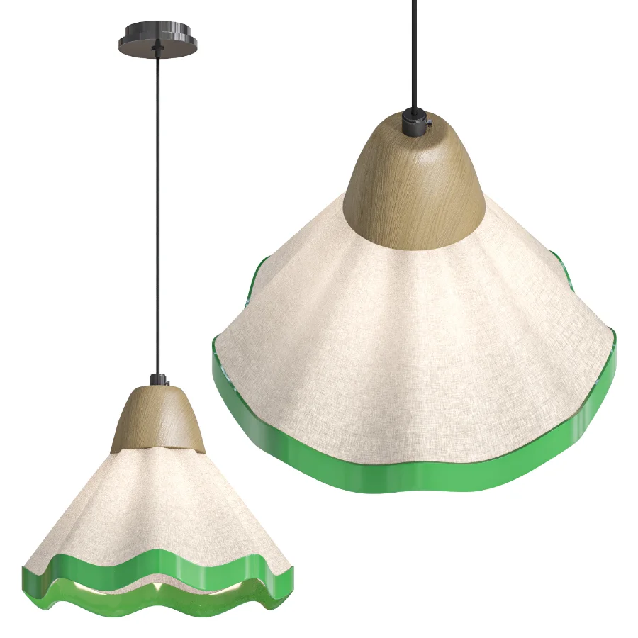 White and brown chandelier Image 3